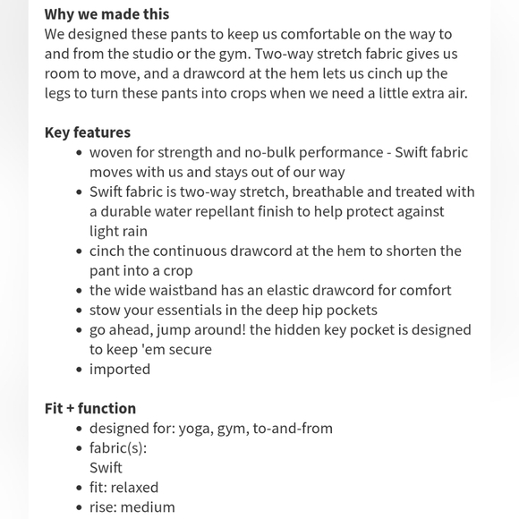 LULULEMON Studio Pant II *Unlined Bruised Berry Size 6 - Picture 10 of 10